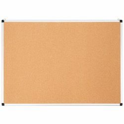 44" x 32" Cork Notice Pin Board with Aluminium Frame