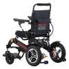 Black folding electric wheelchair.  24V / 500W 35km / h mobility scooter.  Foldable travel portable flight mobility scooter, medium-sized motorcycle