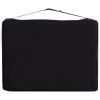2-Zone Foldable Massage Table Aluminum Black and Pink