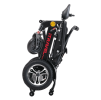 Black folding electric wheelchair.  24V / 500W 35km / h mobility scooter.  Foldable travel portable flight mobility scooter, medium-sized motorcycle